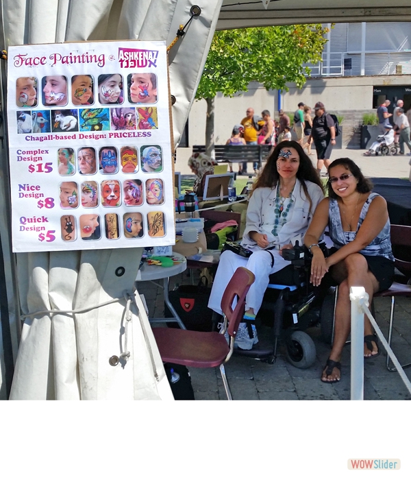 Sofia and Dina at the Ashkenaz Festival at Harbourfront